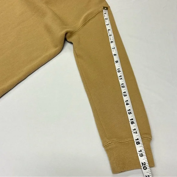 Polo Ralph Lauren Boys 1/4 Zip Pullover Sweater Size M 10-12 Cotton Knit Tan - Picture 10 of 12